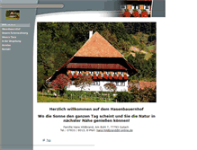 Tablet Screenshot of hasenbauernhof.de